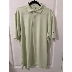 Peter Millar Polo Shirt Mens XL Green Summer Comfort Golf Performance